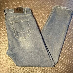 Vintage Genes Black Men's Slim Fit Denim Jeans Size 38x32